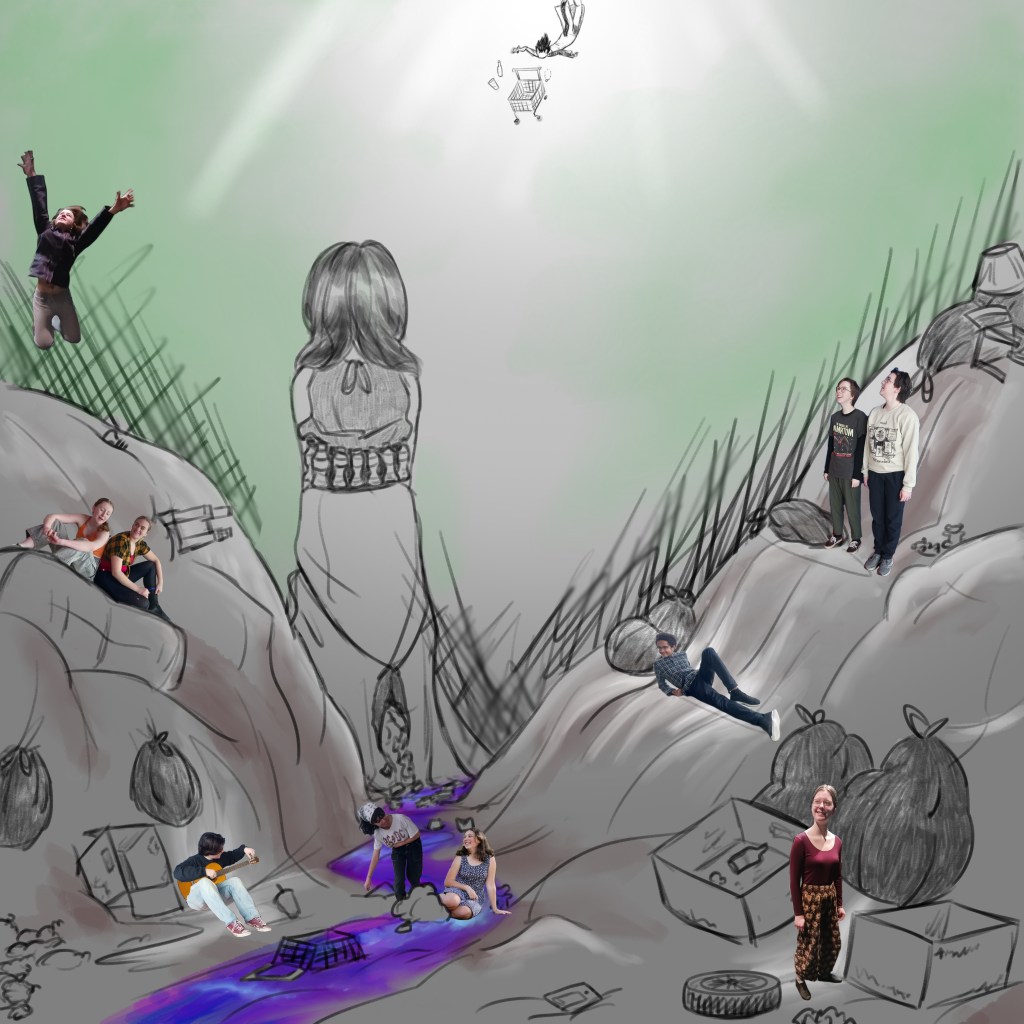 lightbulb on the left top hill