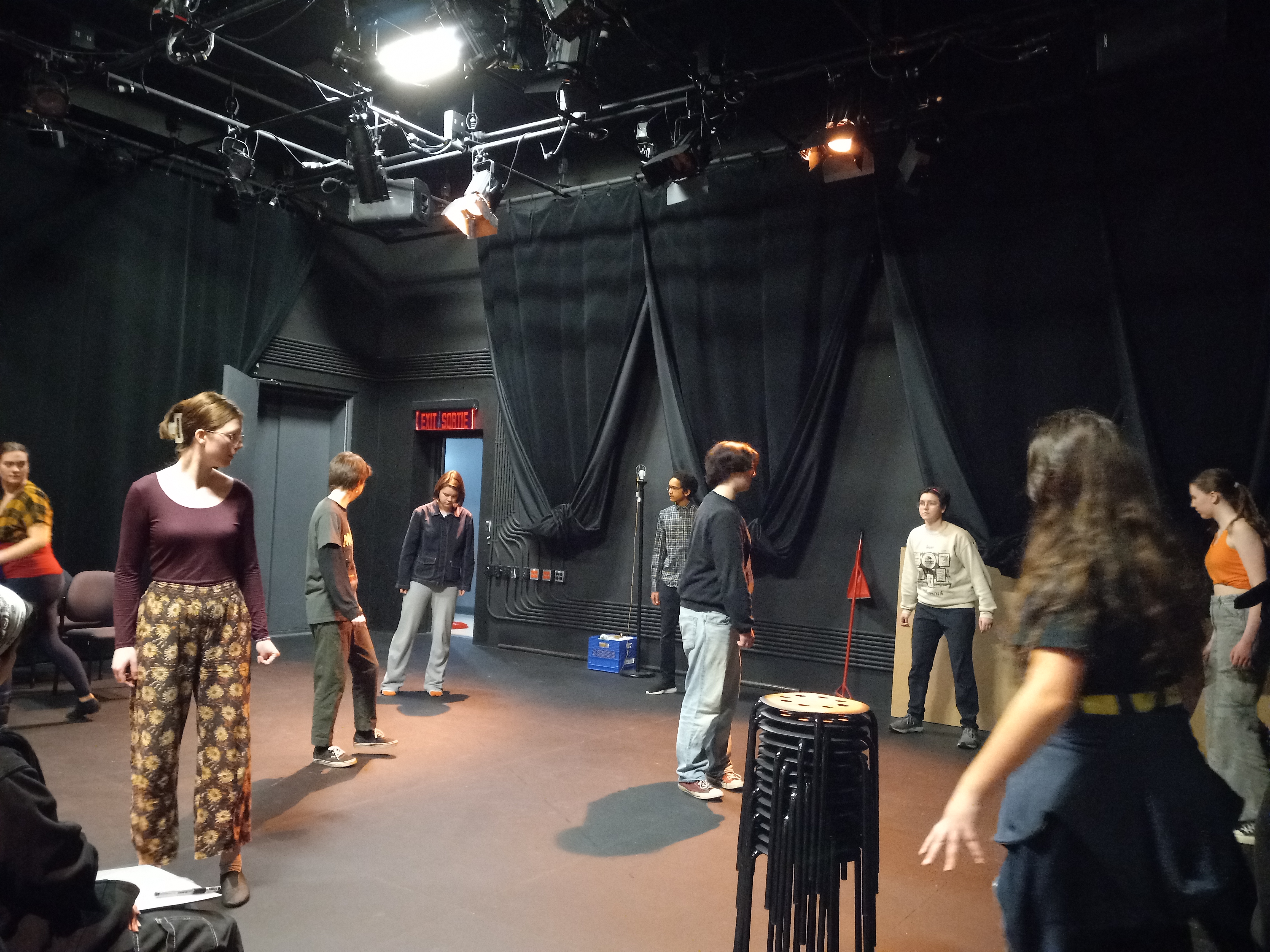 youth spread out in a game.